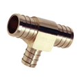 thumbnail image 2 of Watts LFWP18B-120812PB 0.75 in. Lead Free Brass Barb Insert Tee, 10 Pack, 2 of 2