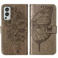 thumbnail image 3 of Case for OnePlus Nord 2 5G Embossing Butterfly Premium Leather Flip Cover Magnetic, 3 of 5