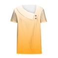 thumbnail image 4 of Casual Women's Striped Short Sleeve Button-Up Top, Spring Summer Tee Style Shirt, 4 of 6