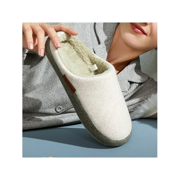 Mens best sale fluffy slippers