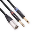 thumbnail image 2 of 3pin XLR To Dual 6.35mm Cable Professional Audio Cable for Mic Mixer Amplifier, 2 of 9