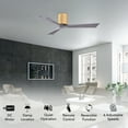 thumbnail image 2 of Matthews Fans - Irene-3H 3-Blade 42 Inch Flush Mount Ceiling Fan In Contemporary, 2 of 6