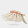 thumbnail image 2 of Beige Sun Hat For Ladies Summer Foldable Thin Large Brim Empty Hat For Outdoor Sun Protection Lightweight And Comfortable Design Free Size, 2 of 8