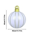 thumbnail image 2 of Elainilye Christmas Inflatable Decorations PVC Glitter Ball 18 Inches for Outdoor Indoor Tree Holiday Decor, 2 of 8