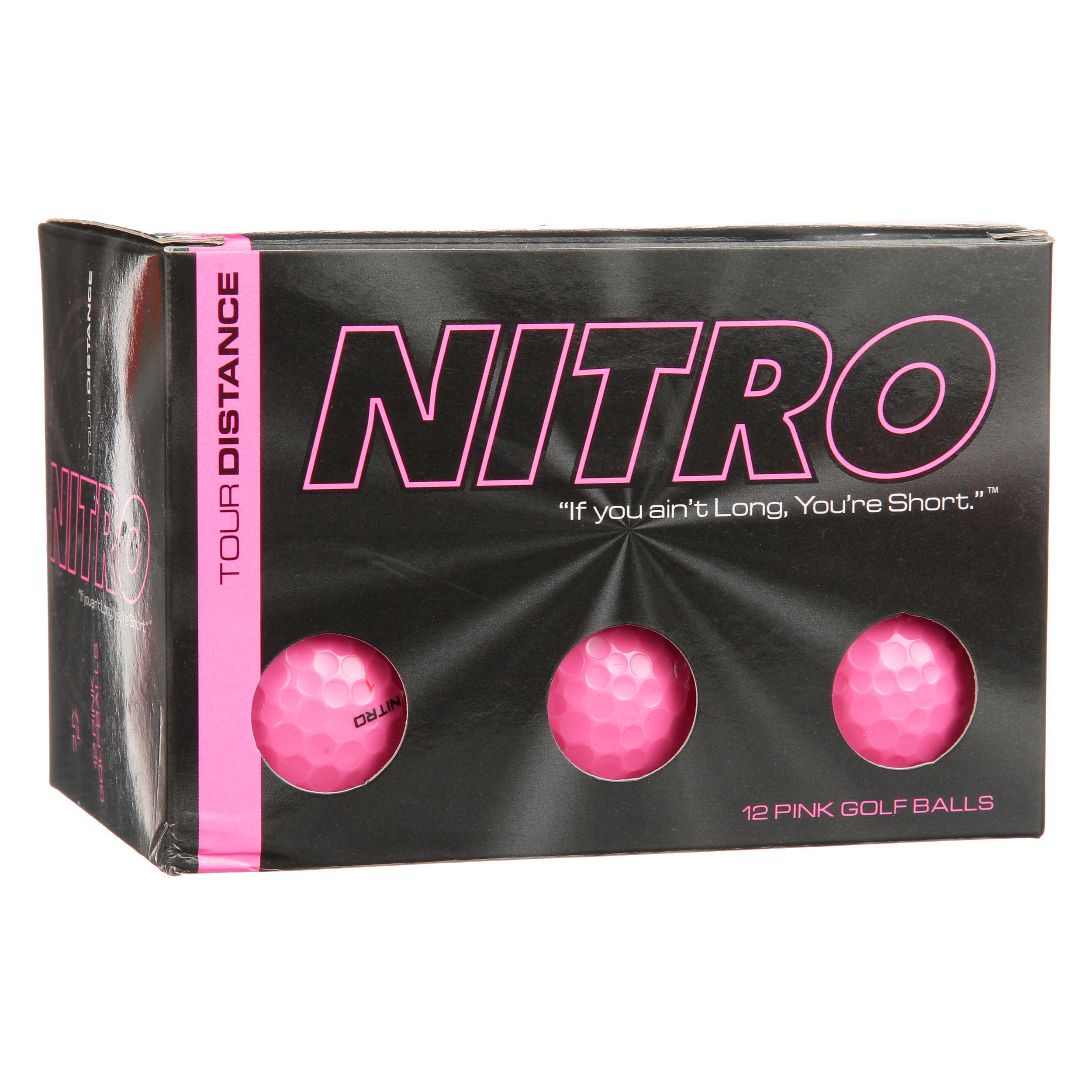 Nitro Golf Tour Distance Golf Balls, Pink, 12 Pack - image 2 of 5