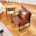 thumbnail image 3 of Upholstered Living Room Chair with Back Seat Cushions Metal Frame 265 lb Capacity, 3 of 13