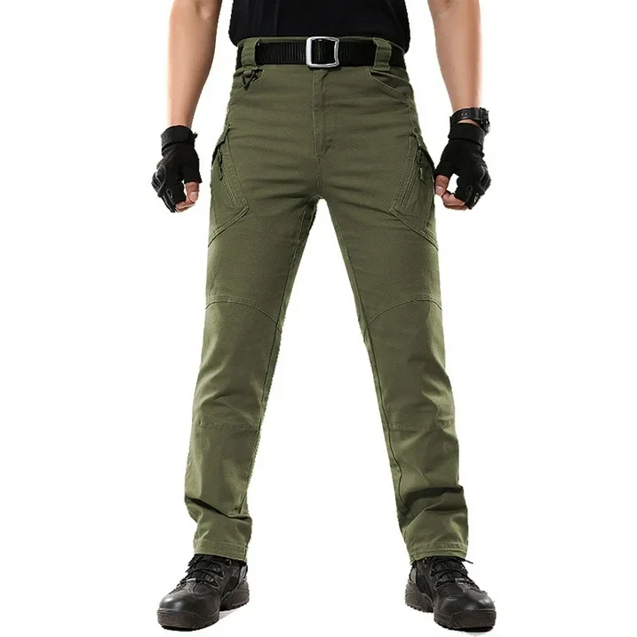 FEDTOSING Relaxed Work Cargo Pants Outdoor Mens Pant Army Green