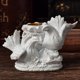 thumbnail image 4 of Portavelas de paloma de resina, estatua, candelabro artesanal, figurita creativa, adorno de escultura para escritorio, colección de decoración del , 13cmx6.5cmx8cm Colco Porta vela, 4 of 7