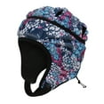 thumbnail image 4 of EVA Goalkeeper Rugby Soccer Football Shell Helmet Soccer Football Helmet Rugby Helmet EVA Padded Lacrosse Ice Rugby Hat Head Protector Guard Colorful Blue, 4 of 9