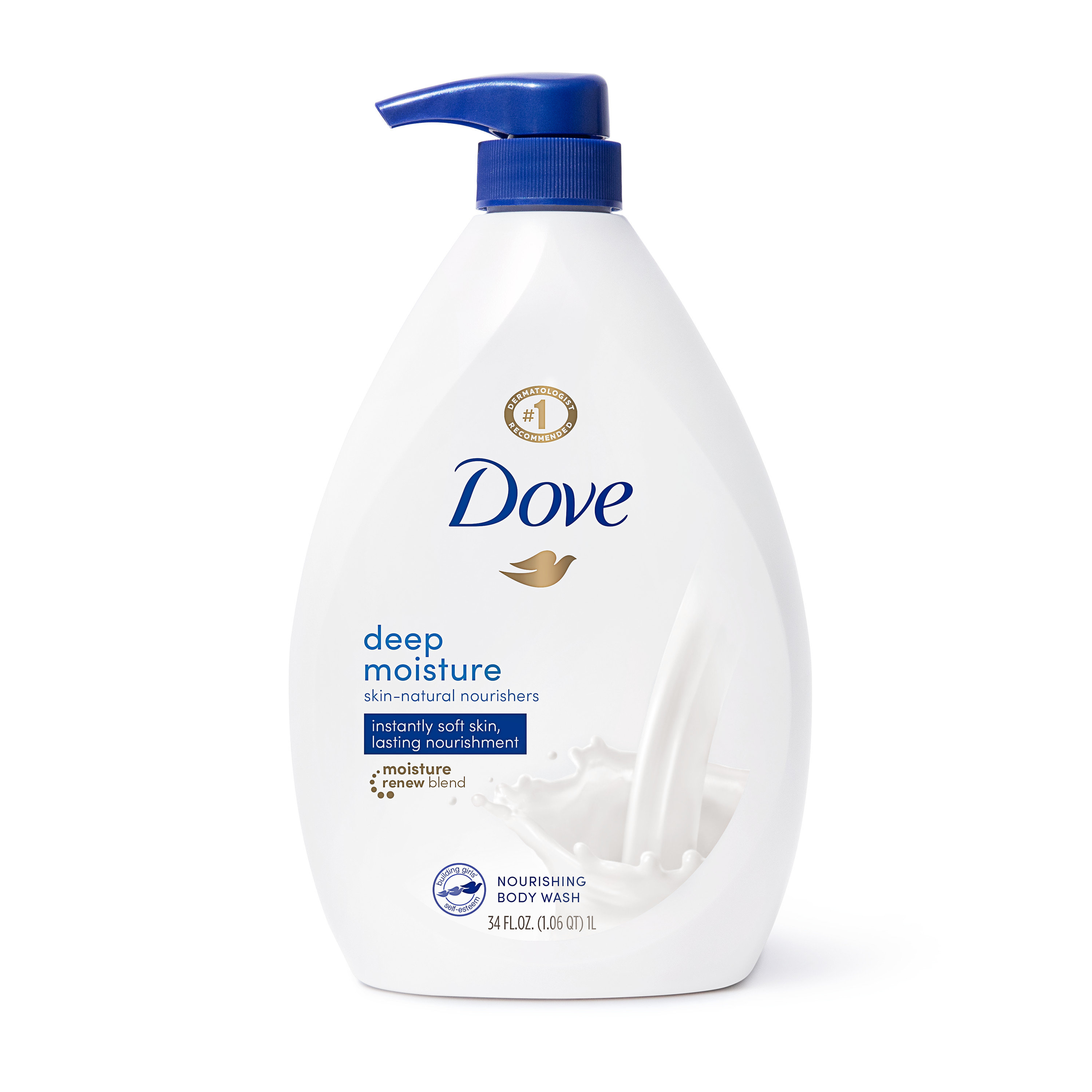 Dove Body Wash With Pump Deep Moisture 34 Oz Walmart Walmart