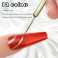 thumbnail image 5 of Beauos Clearance 12 Color Solid Color Nail Polish Glue Pull Glue Nail Painting Glue Hook Edge Painting Flower Gel Creative Diy 8ml, Nail Polish Clearance Sale, 3X Wire Drawing Glue, 5 of 6