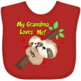 thumbnail image 3 of Inktastic My Grandma Loves Me Sloth Boys or Girls Baby Bib, 3 of 4