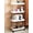WHITE, variant on 3/4 Tier Movable Gap Storage Rack Rolling Utility Cart Storage Shelf Kitchen Bathroom Slim Slide Organizer Shelf Livingroom