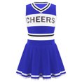 thumbnail image 2 of DPOIS Kids Girls Sleeveless Cheerleading Dress Crop Top with Pleated Skirt Set, 2 of 6