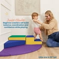 thumbnail image 3 of ECR4Kids SoftZone Junior Adventurer's Summit Step Climber, Foam Playset, Assorted, 4-Piece, 3 of 9