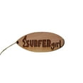thumbnail image 3 of Surfer Girl Surfboard - Cedar Ornament, 3 of 4