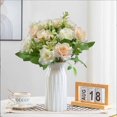 thumbnail image 1 of Hmsavn Decoración de otoño Flores falsas Flores artificiales de alta gama Rosa de diamante Flores artificiales 5 tenedores 10 mini rosas Decoración del hogar Flores de plástico Decoración del hogar, 1 of 6