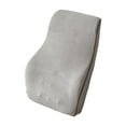 thumbnail image 1 of MERIGLARE Back Cushion Back Rest Car Seat Lightweight Breathable Support Pillow Velvet Grey, 1 of 9