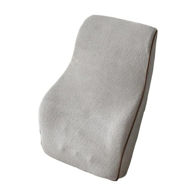 MERIGLARE Back Cushion Back Rest Car Seat Lightweight Breathable Support Pillow Velvet Grey