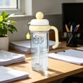 thumbnail image 4 of LEHOZIHEQ Plastic Tumbler, BPA-Free Reusable Clear Water Bottle with Lid and Straw, for Iced Coffee, Juice, Bubble Tea, Smoothies, 4 of 7