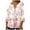Pink, variant on Button Down Shirts for Women Floral Print Tunic Summer Tops Dressy Casual Bell 3/4 Sleeve V Neck Spring Blouses
