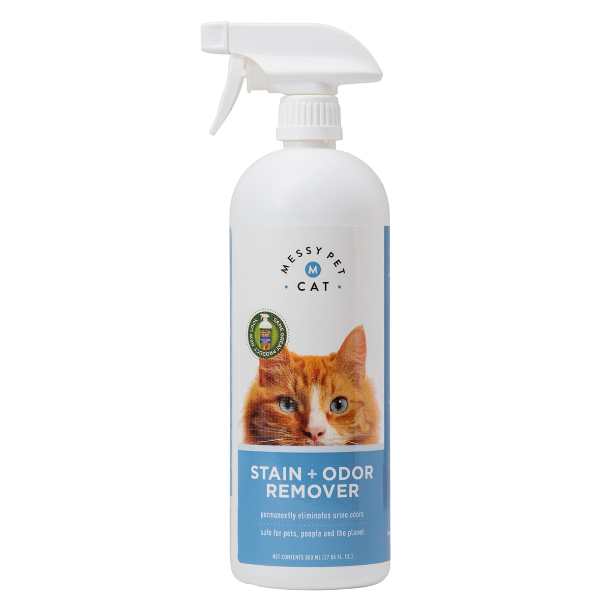 MESSY PET CAT Pet Stain Odor Remover with Natural Enzymes, 27.05 Fluid Ounce