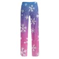 thumbnail image 4 of Women's Casual Fashion Christmas Pajama Pants, Long Sleepwear Trousers for Sports and Home Use, Comfortable and Soft Material for Nightwear and Lounging,Purple,L, 4 of 6