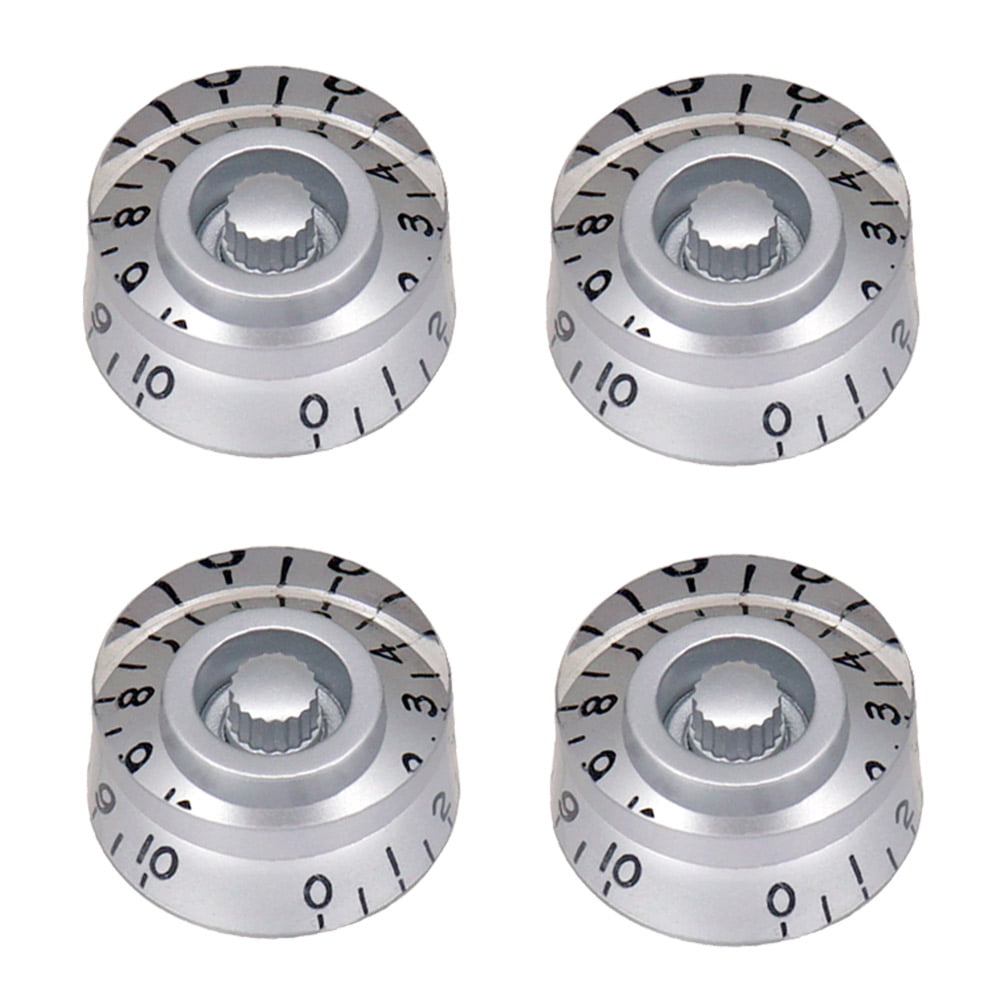Perilla De Volumen De Aluminio Macizo, 35x16mm, Agujero De 6mm, Para Amplificador Y Radio, Color Plata