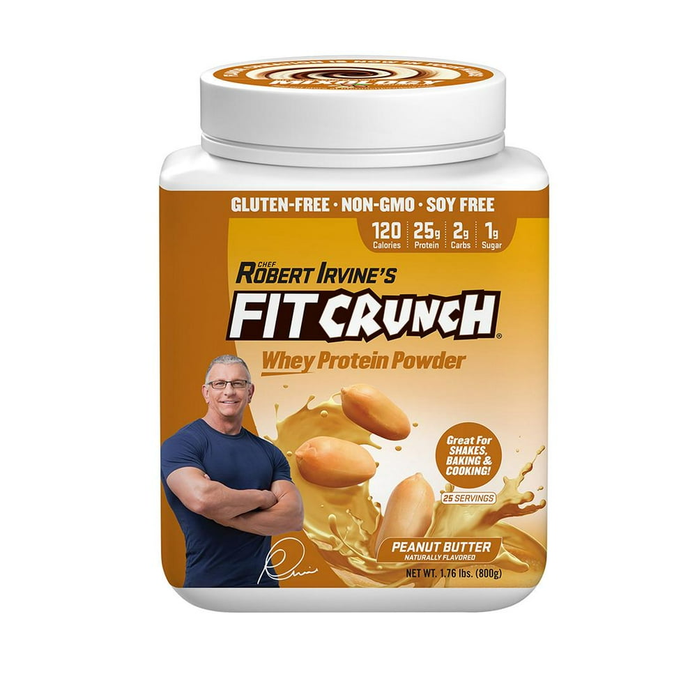 Fit Crunch Peanut Butter Whey Protein Powder, 1.76 lb