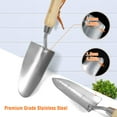 thumbnail image 5 of WORKPRO Garden Tools Set, 8 Piece Stainless Steel Heavy Duty Gardening Tools with Wooden Handle, 5 of 10