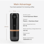 i Cafilas Portable Espresso Coffee Machine Maker 20 Bar