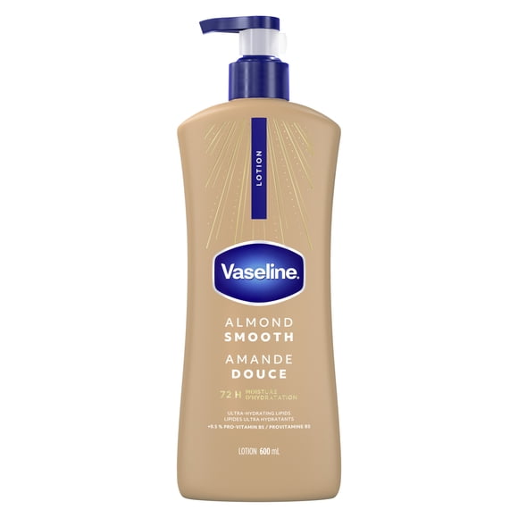 Vaseline Lotion Almond Smooth 72H Moisture, 600 ml