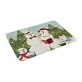thumbnail image 1 of Alfombra navideña de Papá Noel y alce, antideslizante, de franela, absorbente, para entrada. E, 1 of 7