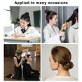 thumbnail image 5 of Hair Nets for Buns, 20Pcs Hair Bun Nets Brown with 20Pcs U Shaped Hair Pins for Buns, Hair Bun Net Set Elastic Edge Mesh Invisible Ballet Hair Net for Girls Women, 5 of 11