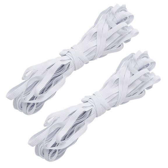 Hemoton 2 Rolls Elastic Band Sewing Clothing Accessories Underwear Elastic Band DIY Garment Sewing Supplies (10 Meters Each Roll)