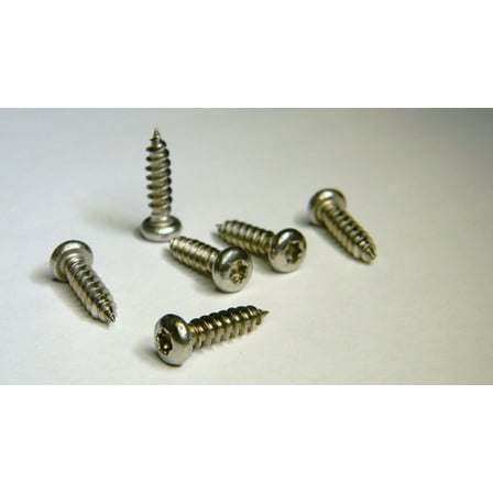 6 Each / 1997 to 2006 Jeep Wrangler Headlight Bezel Torx Screw Kit