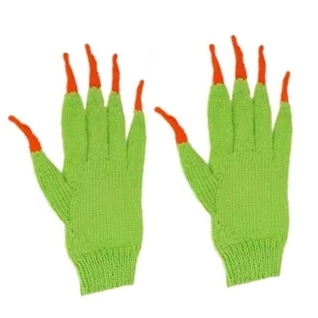 Uñas De Ganchillo Guante De Dedo Completo Guantes De Punto Creativos Montar Wa