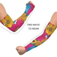 thumbnail image 4 of ALAZA Daisy Chrysanthemum Flowers UV Sun Protection Arm Sleeves UPF 50+ Compression Cooling Sleeve 1 Pair, 4 of 7