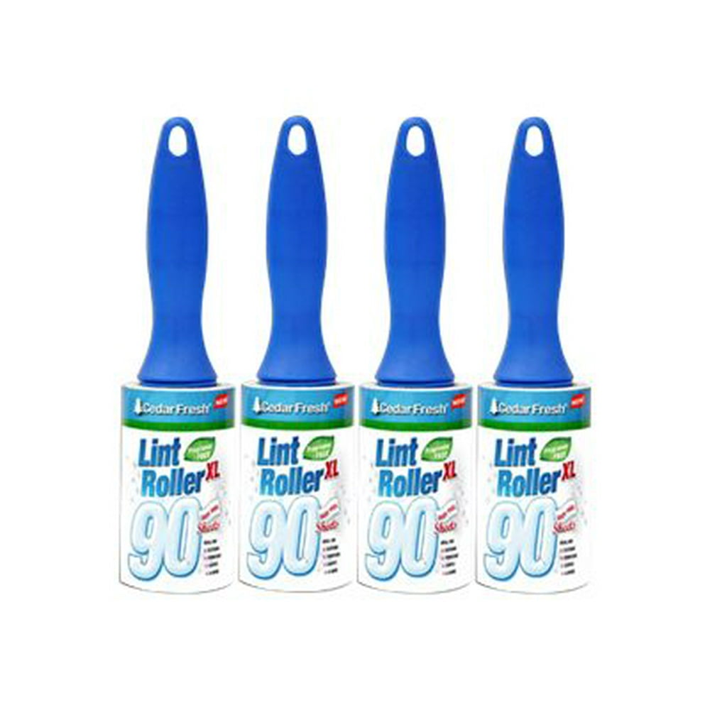 Cedar Fresh Lint Rollers, 90 Sheets, 4 Count