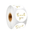 thumbnail image 5 of Bright Gold Paper Self - Adhesive Thank You Stickers for Envelopes and Gifts with Colorful Patterns, 5 of 9