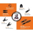 thumbnail image 3 of Jocisland Drain Cleaner Machine 75 FT x 3/8 inch, Auto Feed Electric Drain Snake with 9 Cutters & Air-activated Foot Switch for 1 to 4 Inch Pipes, Sewer Snake Auger, Grey/Red, 3 of 8