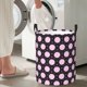 thumbnail image 5 of Fotbe Pink Groovy Disco Ball Cesto de Ropa con Asas, Cesto Impermeable de Gran Capacidad, Bolsa de Lavado para Dormitorio, Cesto de Ropa con Ruedas y Asas-Medium, 5 of 6