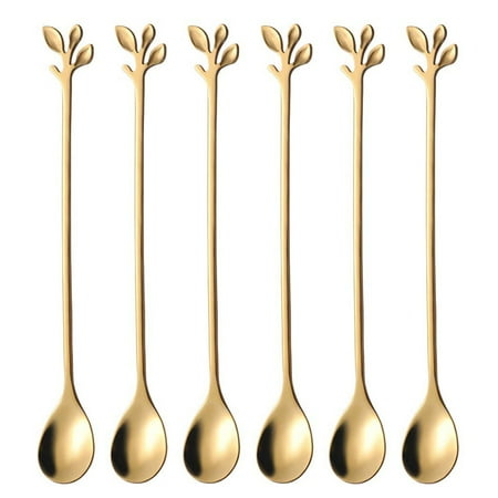 

150PCS Tea Spoons Long Handle Stainless Steel Ice Cream Spoons Polished Stirring Coffee Scoop Silver