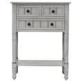 thumbnail image 2 of THOWDEE Storage Wood Console Table, Gray Wash, 2 of 7