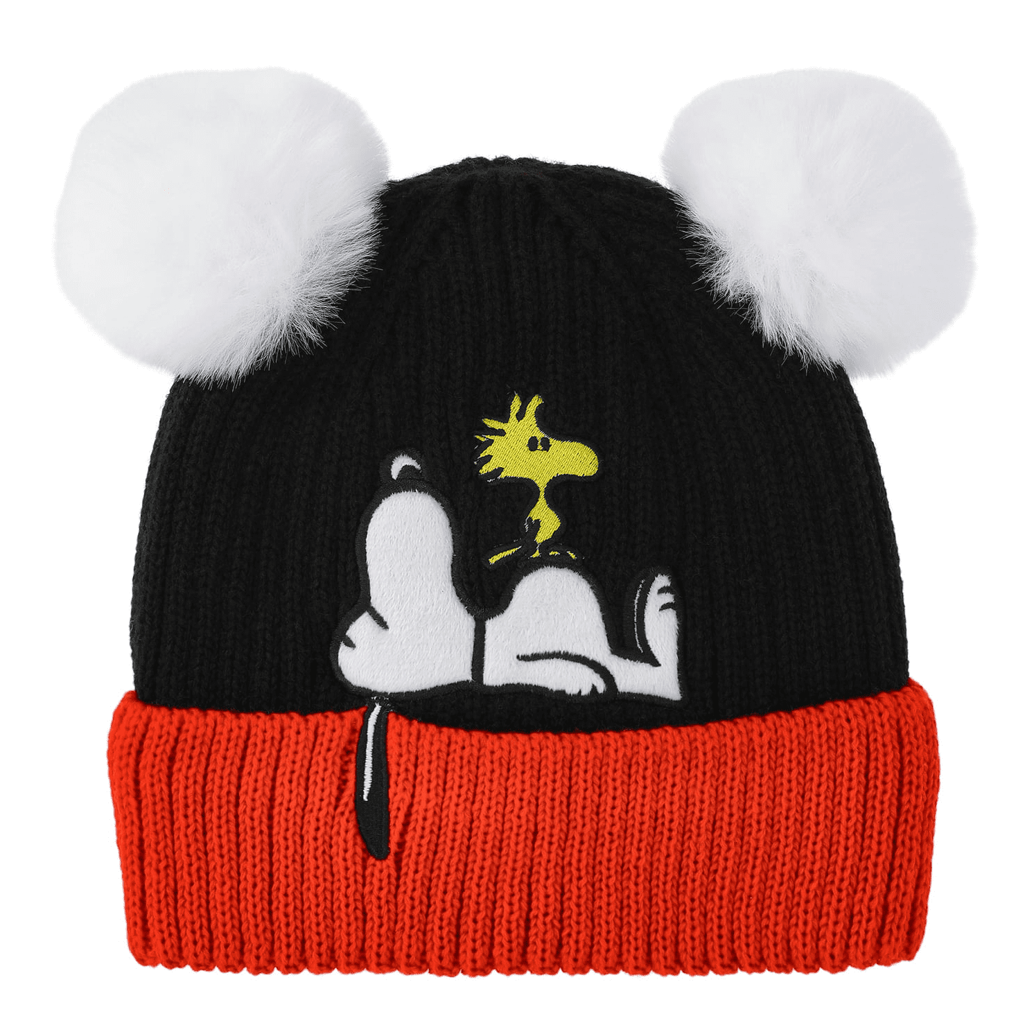 KATE SPADE PEANUTS WOODSTOCK BEANIE:NWT Snoopy Christmas Color Block Knit Hat NWT | Mercari main image 2