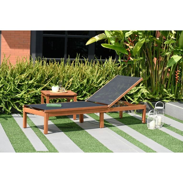 Hillsford Reclining Chaise Lounge Premium Materials Natural
