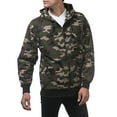 thumbnail image 5 of Pro Club Men's Heavyweight Full Zip Fleece Hoodie, Green Camo, Large, 5 of 6