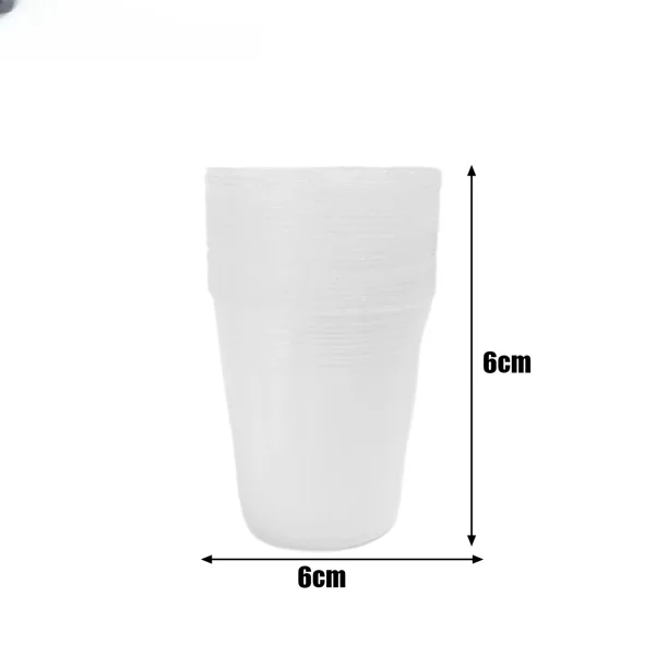 Maceta transparente para plantas, maceta para vivero, taza para plántulas, trasplantación de jardinería, maceta, herramienta de jardinería, 10/50 Uds.,6x6cm