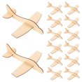 thumbnail image 1 of 24 piezas avión de madera en blanco inacabado pequeño avión de graffiti avión de madera pintable, 1 of 1