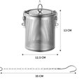 thumbnail image 2 of Colador de malla Coladores de té suelto Infusor de acero inoxidable fino, 2 of 6